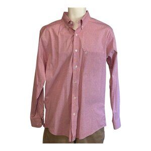 Rafter C Pro Flex Performance Mens Button Front Western Shirt~Size M~Red L13 03